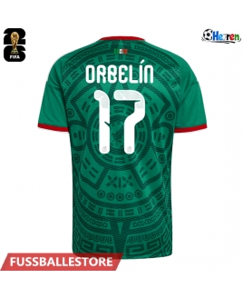 Günstige Mexiko Orbelin Pineda #17 Heimtrikot WM 2026 Kurzarm
